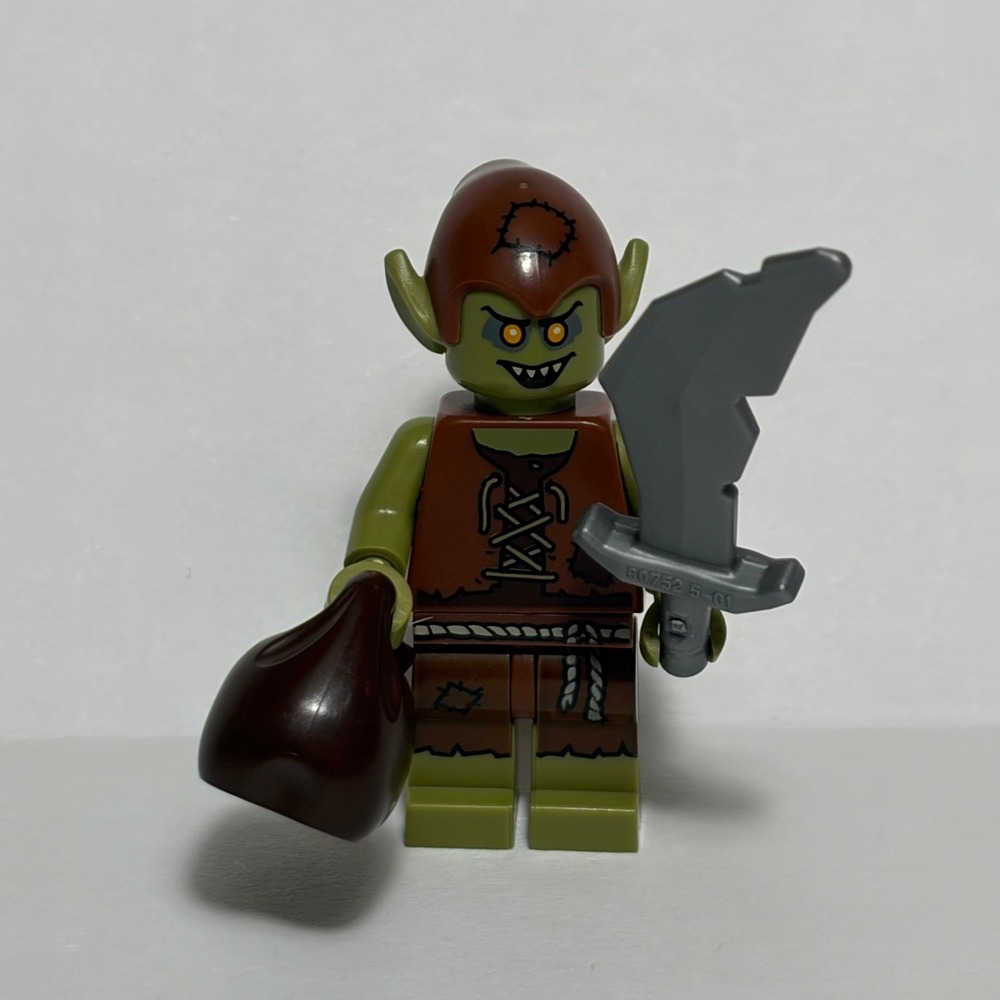 LEGO Minifigure Series 13 Goblin Green Brown 71008 With Sack and Sword Retired
